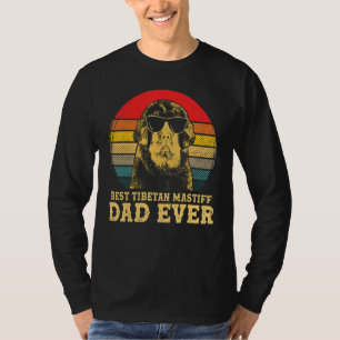 Best Tibetan Mastiff Dad Ever Dog  Retro Vintage T-Shirt