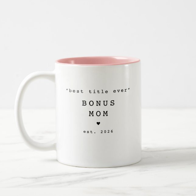 Best Title Ever Bonus Mum Custom Mug (Left)