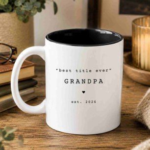 Best Title Ever Grandpa Custom Mug