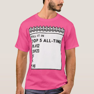 Best Top 5 Basketball All Time Team Goat