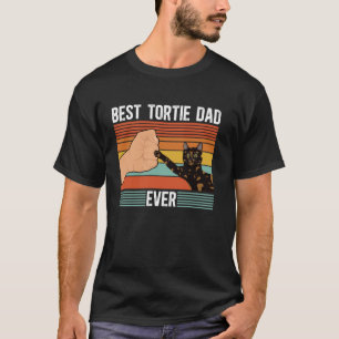 Best Tortie Cat Dad Ever Tortoiseshell Cat Owner T-Shirt