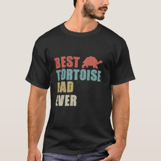 Best Tortoise Dad Ever Retro Vintage Daddy Turtle  T-Shirt