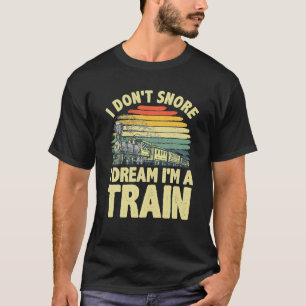 Best Train For Men Boys Steam Locomotive Train T-Shirt