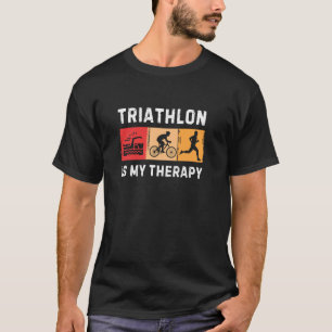 Best Triathlon Art For Men Women Triathlete Sport T-Shirt