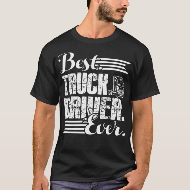 Best Truck Driver Ever funny llama gifts namaste  T-Shirt (Front)