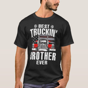 Best Truckin' BROTHER Ever USA Flag Father's Day T-Shirt