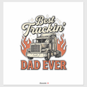 Best Truckin Dad Ever Vintage Truck Father Shirt_1