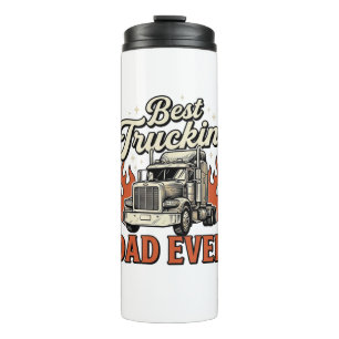 Best Truckin Dad Ever Vintage Truck Father Shirt_1 Thermal Tumbler