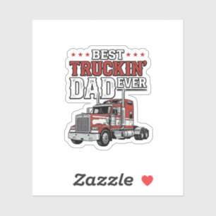 Best Truckin Dad Ever Vintage Truck Shirt Design_1