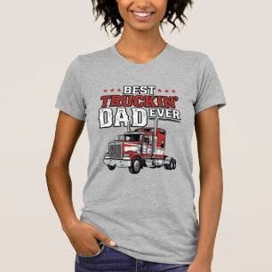 Best Truckin Dad Ever Vintage Truck Shirt Design_1