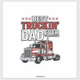 Best Truckin Dad Ever Vintage Truck Shirt Design_1