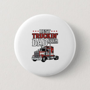 Best Truckin Dad Ever Vintage Truck Shirt Design_1 6 Cm Round Badge