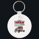 Best Truckin Dad Ever Vintage Truck Shirt Design_1 Key Ring<br><div class="desc">Best Truckin Dad Ever Vintage Truck Shirt Design_1</div>