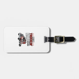 Best Truckin Dad Ever Vintage Truck Shirt Design_1 Luggage Tag