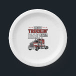 Best Truckin Dad Ever Vintage Truck Shirt Design_1 Paper Plate<br><div class="desc">Best Truckin Dad Ever Vintage Truck Shirt Design_1</div>