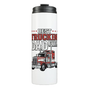 Best Truckin Dad Ever Vintage Truck Shirt Design_1 Thermal Tumbler