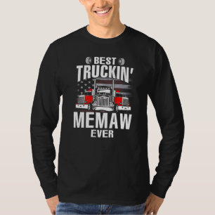 Best Truckin' MEMAW Ever USA Flag Father's Day   T-Shirt