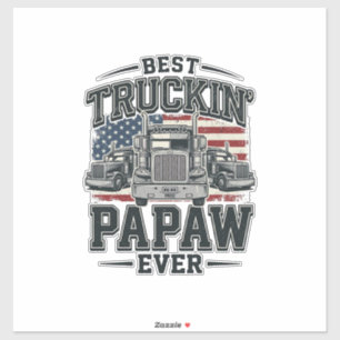 Best Truckin' Papaw Ever Vintage Trucker Vector_1