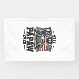 Best Truckin' Papaw Ever Vintage Trucker Vector_1 Banner