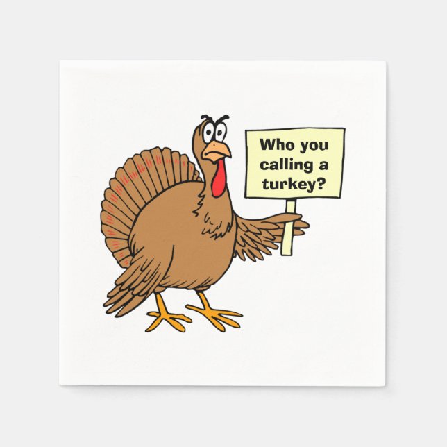 Best Turkey Jokes Napkin (Front)