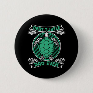 Best Turtle Dad Ever Alligator Snapping Lover 6 Cm Round Badge