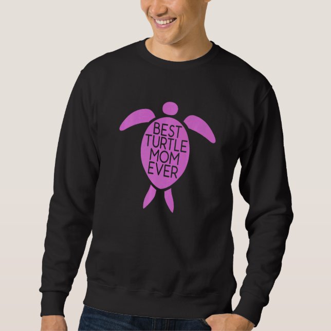 Best Turtle Mum Ever Cute Sea Turtle Sweatshirt (Front)