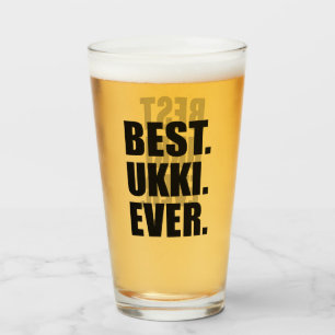 Best Ukki Ever Finnish Grandfather Glass