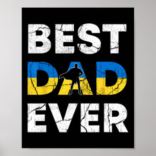 Best Ukrainian Dad Ever Ukraine Daddy Father's Day Poster