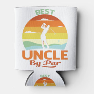 Best Uncle By Par Father's Day Golf Shirt Gift Can Cooler