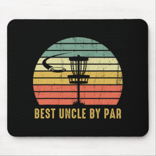 Best Uncle By Par Funny Disc Golf Gift For Men  Mouse Pad