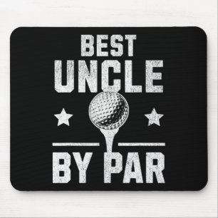 Best Uncle By Par Funny Disc Golf Gift For Men  Mouse Pad