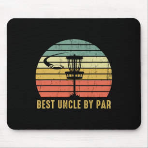 Best Uncle By Par Funny Disc Golf Gift For Men Mouse Pad
