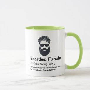 Best Uncle Definition Funny Bearded Funcle Mug