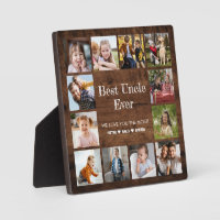 Best Uncle Ever 12 Photo Collage Plaque