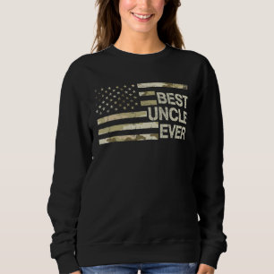 Best Uncle Ever Camouflage Usa Flag  For Men Sweatshirt