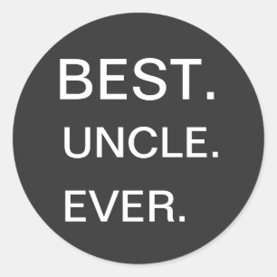 Best Uncle Ever Classic Round Sticker