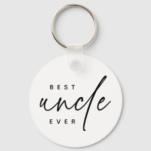 Best Uncle Ever Elegant Typography Uncle Gifts Key Ring