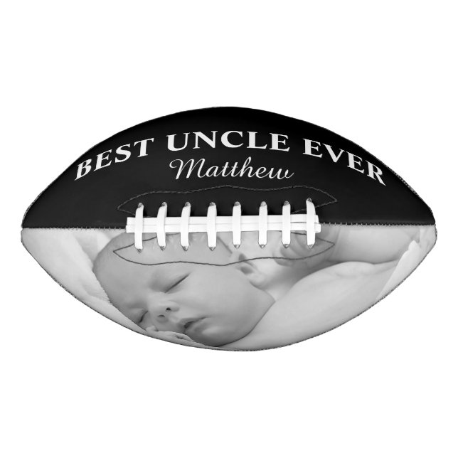 Best Uncle Ever Family Photo Collage Football (Front)