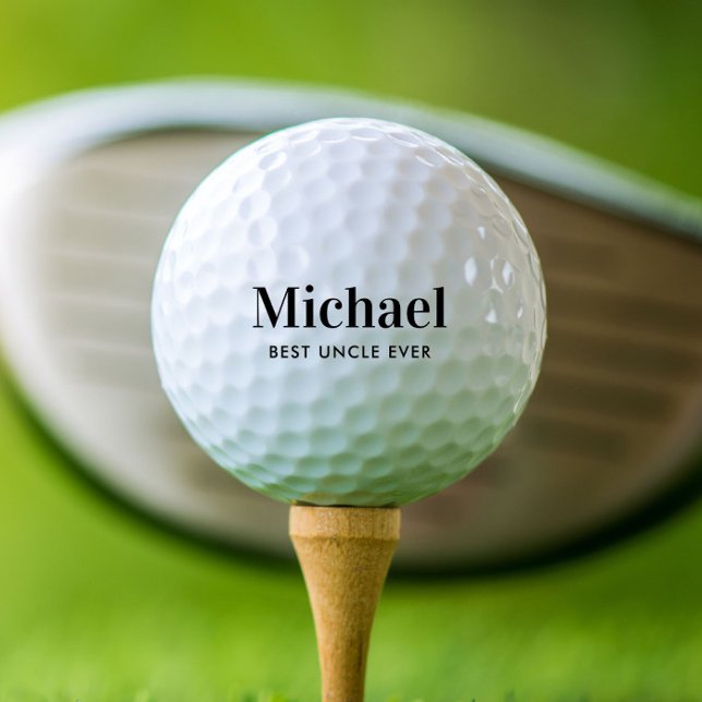 Best Uncle Ever Golf Balls (Creator Uploaded)