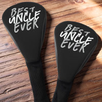 Best Uncle Ever Modern White and Grey Grunge
