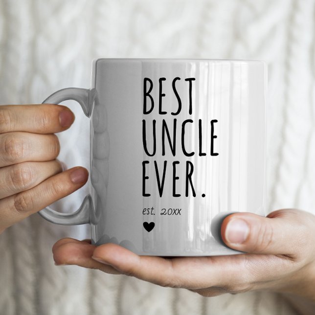 Best Uncle Ever - Personalised Year Coffee Mug (Creator Uploaded)