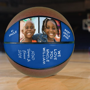 Best Uncle Ever Photo Blue Basketball