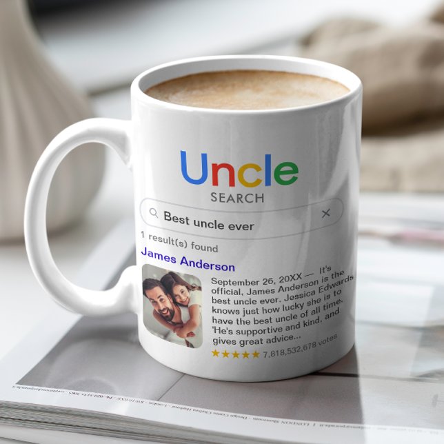 Best Uncle Ever Search Results Photo & Message Coffee Mug (Creator Uploaded)