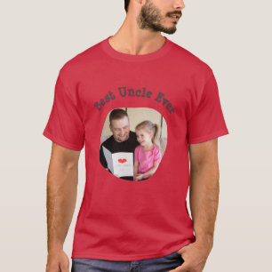 Best Uncle Ever upload your square family photo T-Shirt