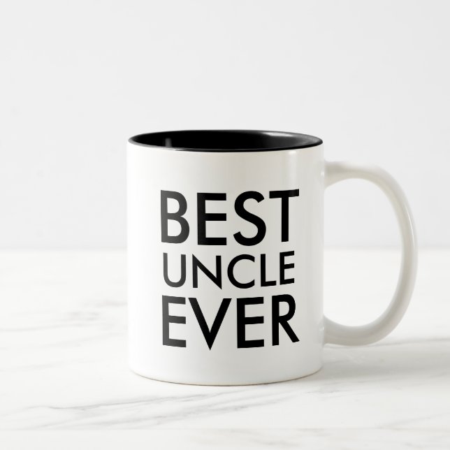 Best Uncle Ever | Valentines Day Gift Two-Tone Coffee Mug (Right)