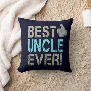 Best Uncle Ever Vintage Design With Thumb Up Cushion
