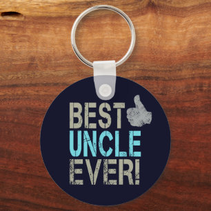 Best Uncle Ever Vintage Design With Thumb Up Key Ring