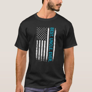 Best Uncle Ever Vintage Retro US Flag Uncle T-Shirt