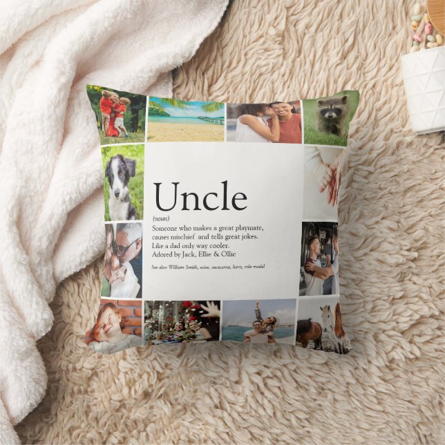 Best Uncle Funcle Definition 12 Photo Fun Cushion (Blanket)
