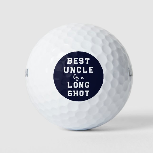 Best Uncle Humour Golf Balls (Front)
